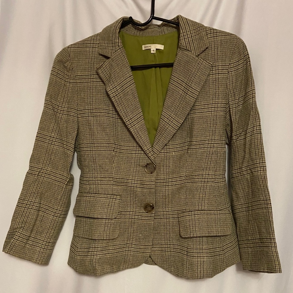 Vince Plaid/ Striped Jacket